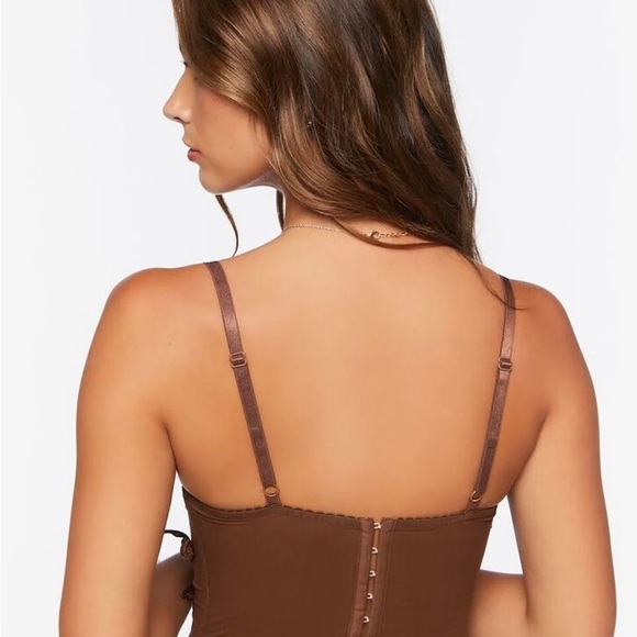 Brown Butterfly bustier top - Picture 4 of 5